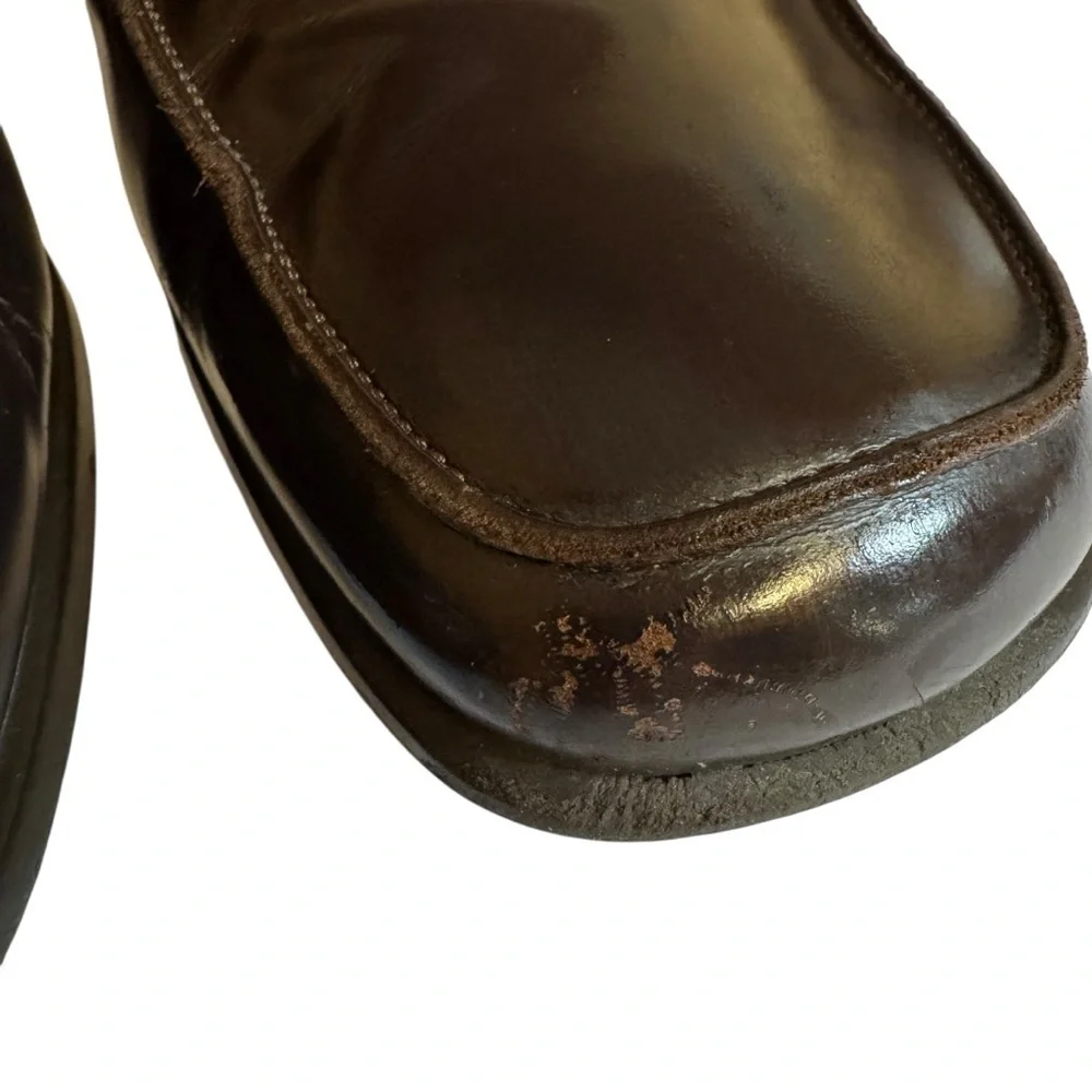 Coach Men’s Brown Leather Jerry Slip-On Loafers Made In Italy Size 11.5D